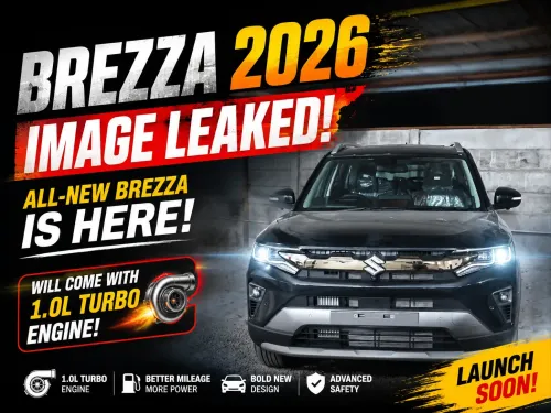 Maruti Suzuki Brezza 2026 Leaked: Turbo-Petrol Engine, 10.1-inch Screen & All Key Upgrades Revealed!